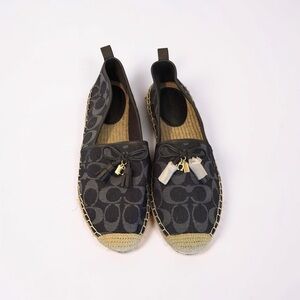 Coach Black  Espadrille Slip-Ons